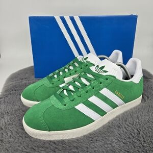 adidas | Shoes | New Adidas Originals Gazelle Green White Mens Shoes Size 15  | Poshmark